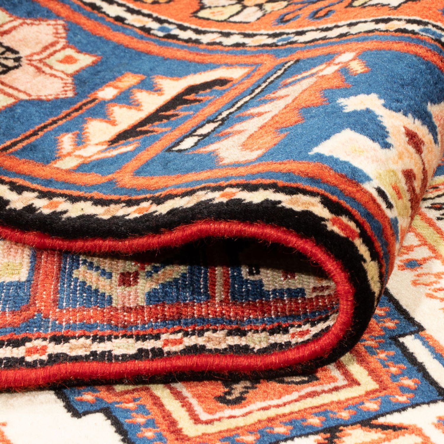 Alfombra persa - Nómada - 197 x 145 cm - azul