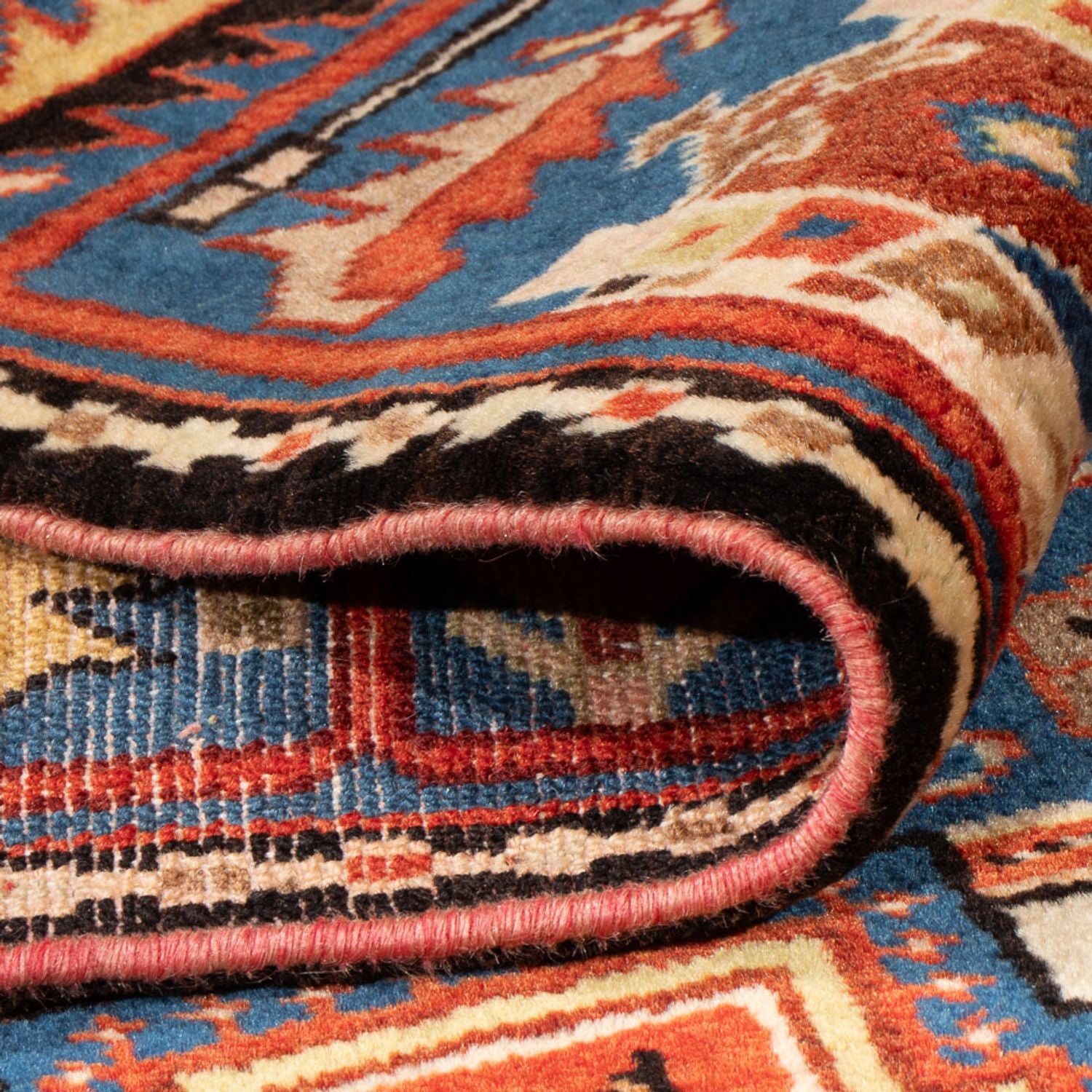 Alfombra persa - Nómada - 200 x 143 cm - azul