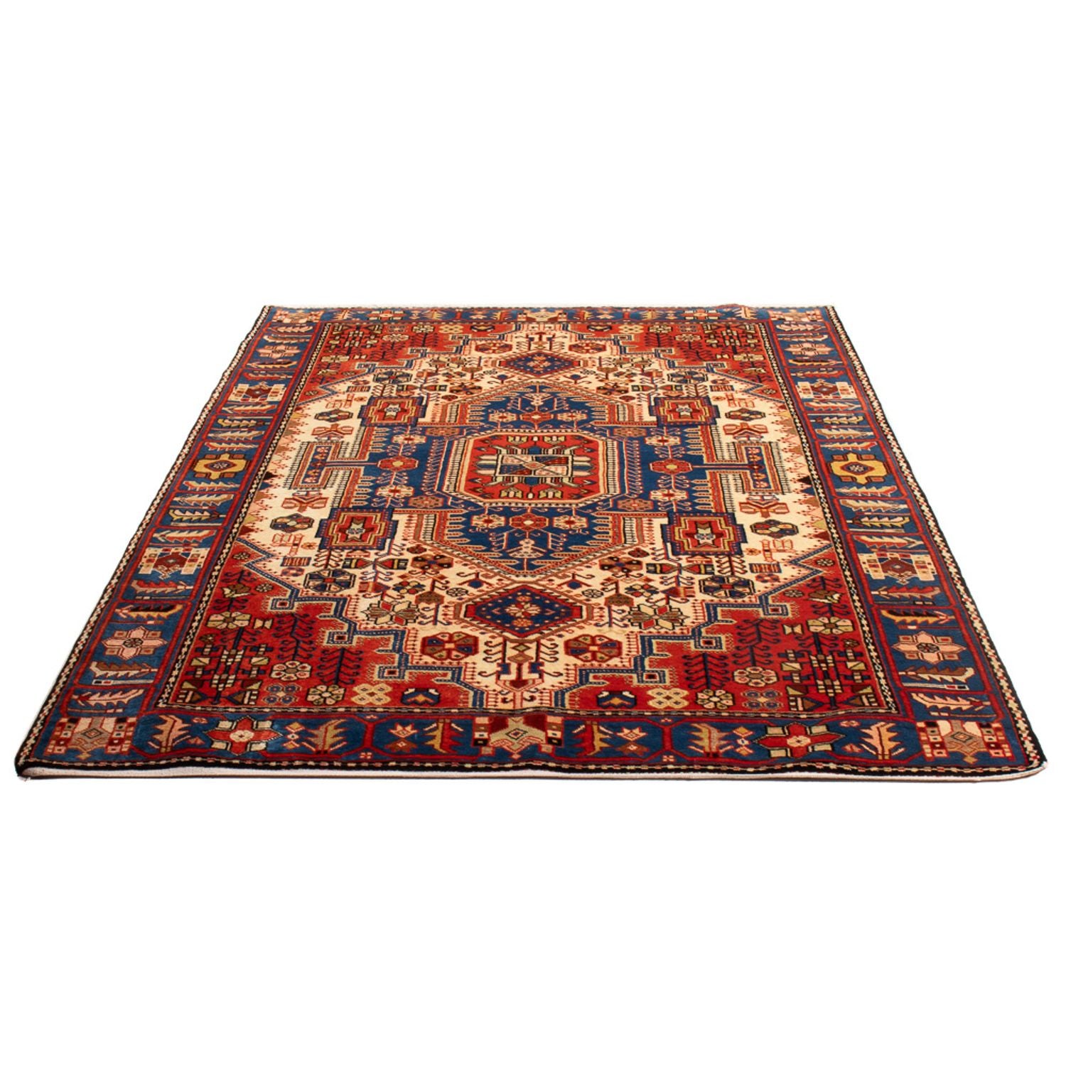 Alfombra persa - Nómada - 200 x 143 cm - azul