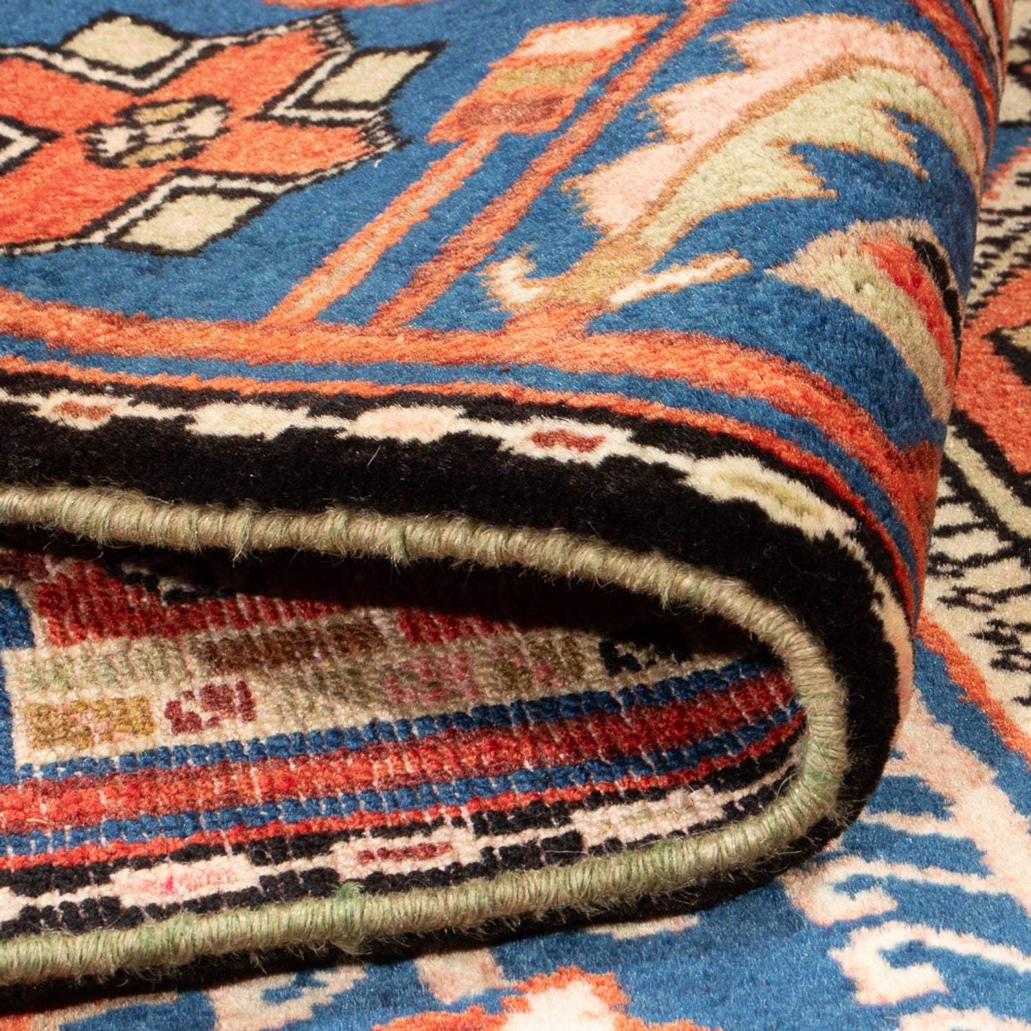 Alfombra persa - Nómada - 200 x 136 cm - azul