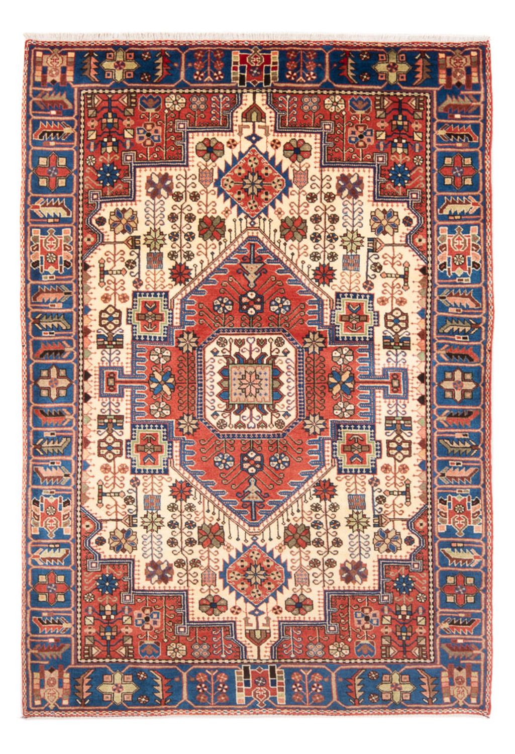 Alfombra persa - Nómada - 203 x 140 cm - rojo