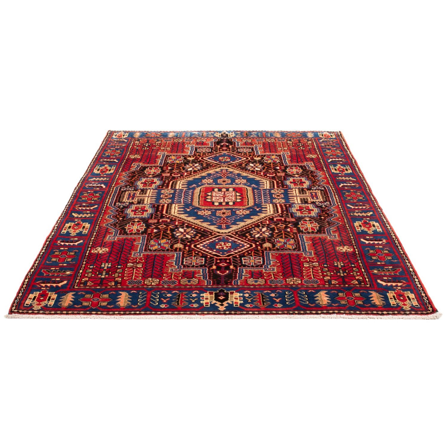 Alfombra persa - Nómada - 195 x 140 cm - azul