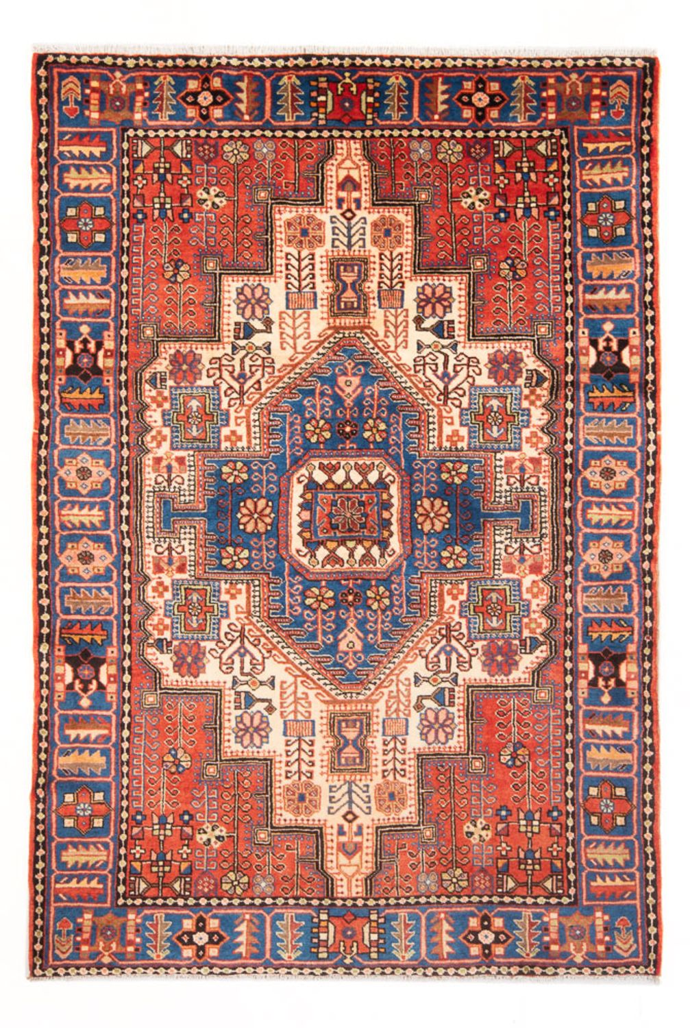 Alfombra persa - Nómada - 213 x 140 cm - azul