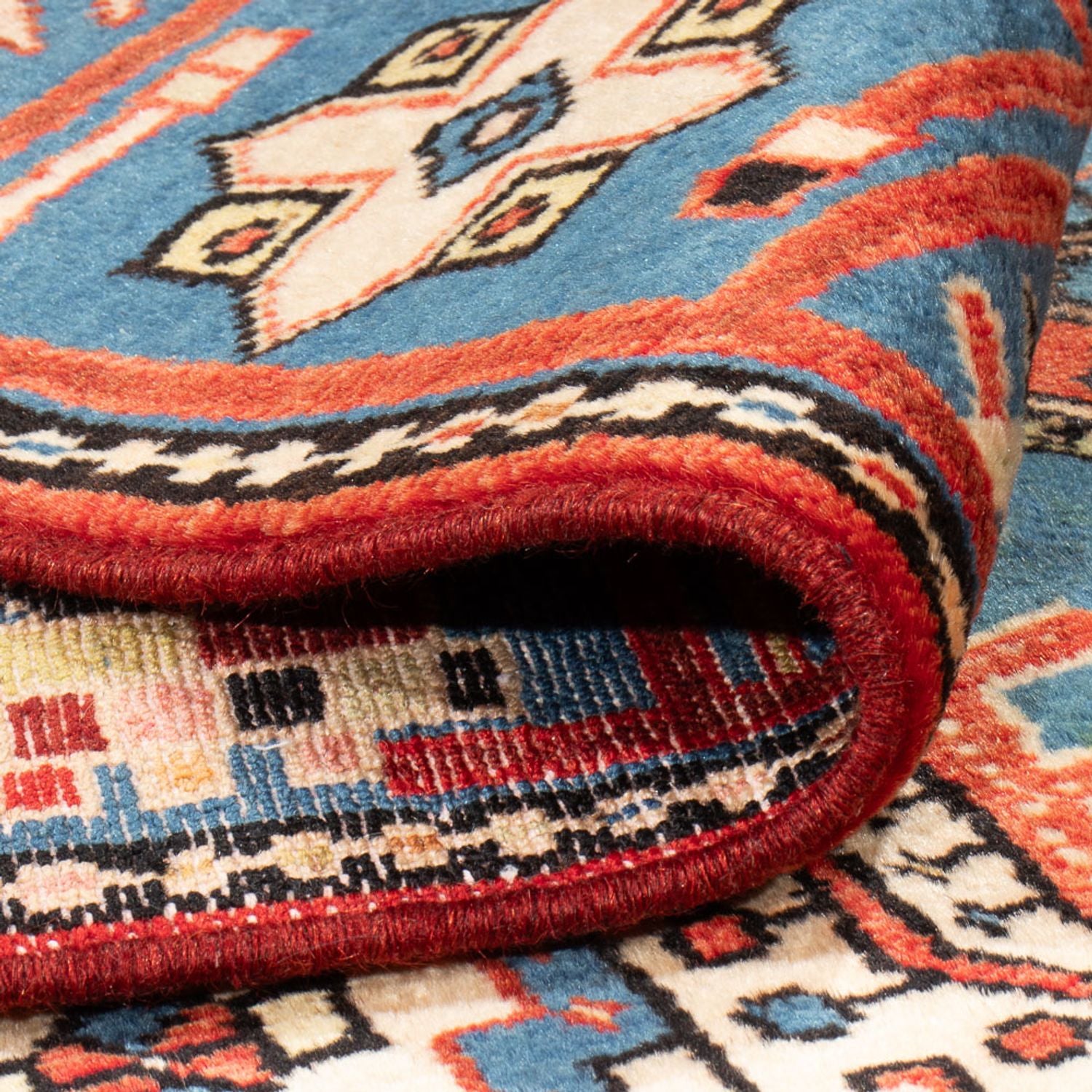 Alfombra persa - Nómada - 200 x 134 cm - azul