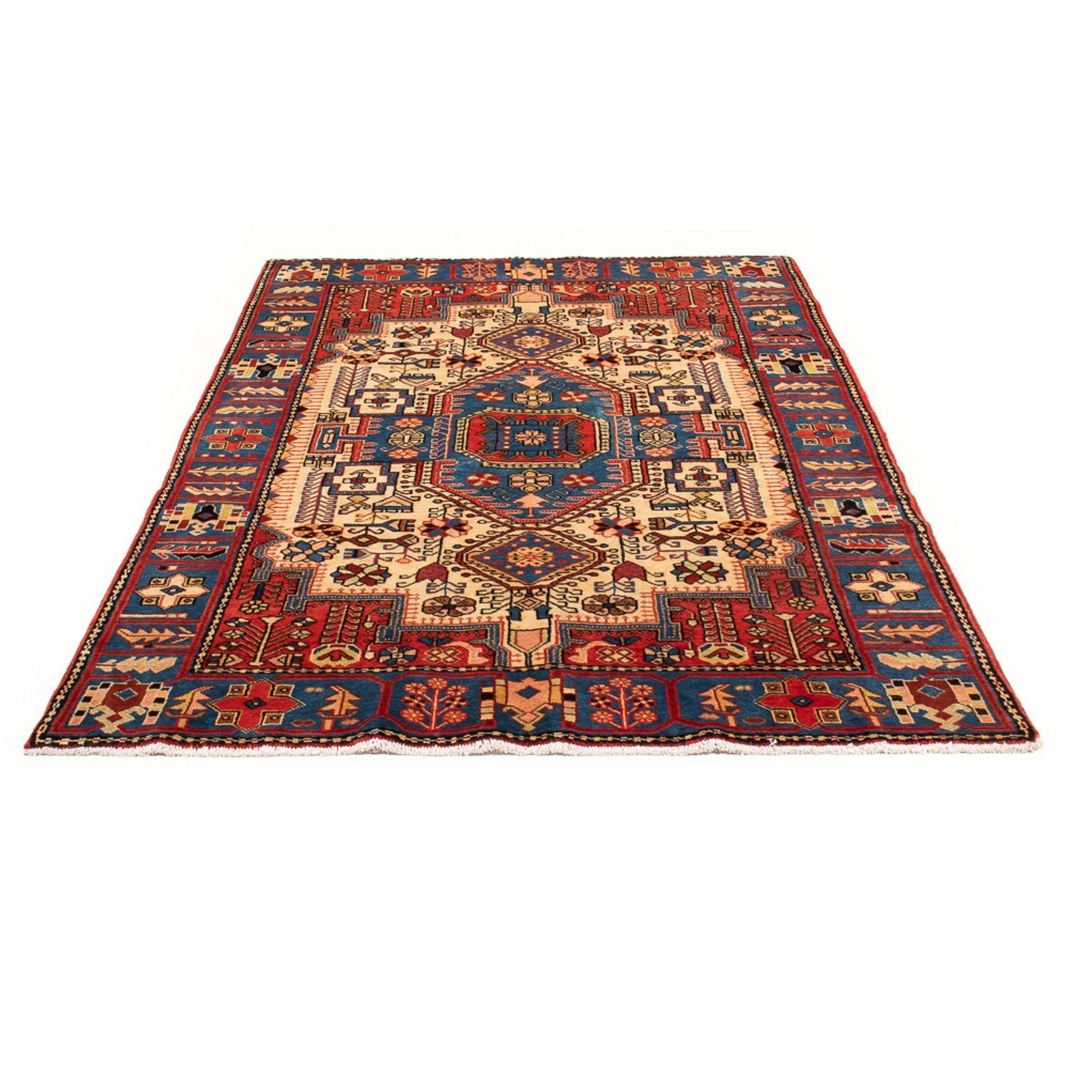 Alfombra persa - Nómada - 200 x 134 cm - azul