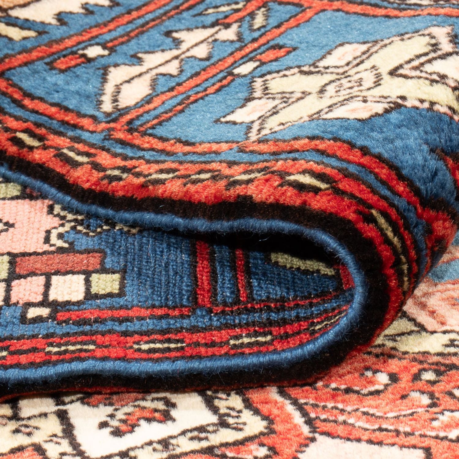 Alfombra persa - Nómada - 188 x 136 cm - azul