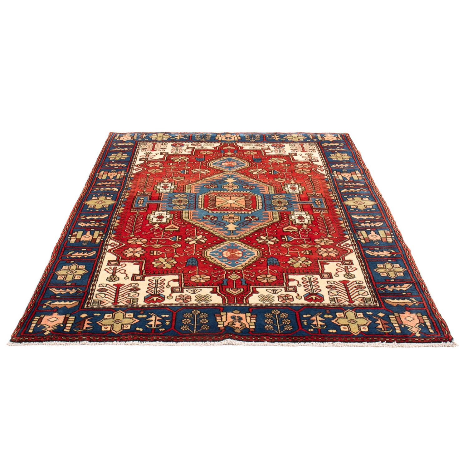 Alfombra persa - Nómada - 188 x 136 cm - azul