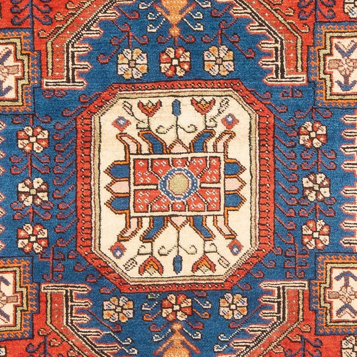 Alfombra persa - Nómada - 202 x 140 cm - azul