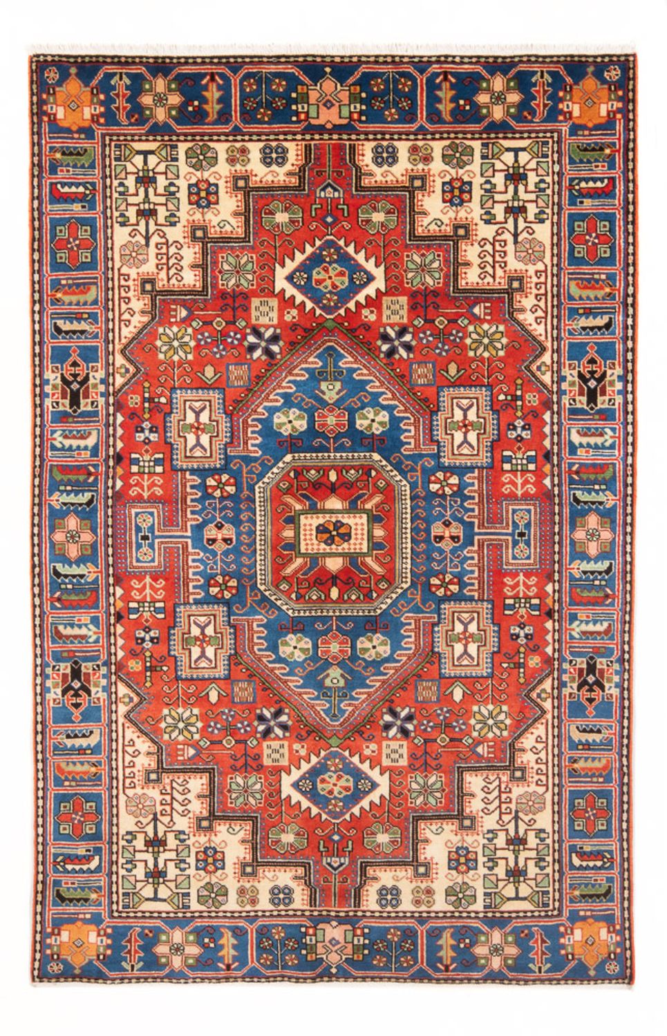 Alfombra persa - Nómada - 203 x 132 cm - azul