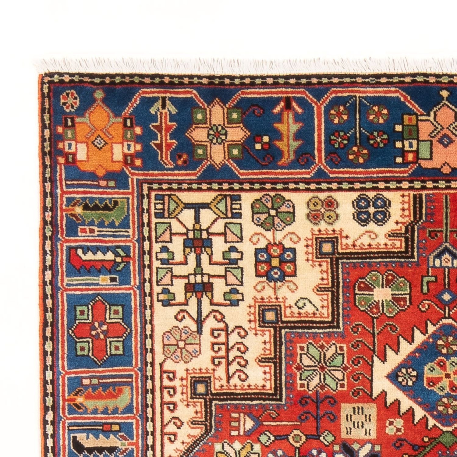 Alfombra persa - Nómada - 203 x 132 cm - azul