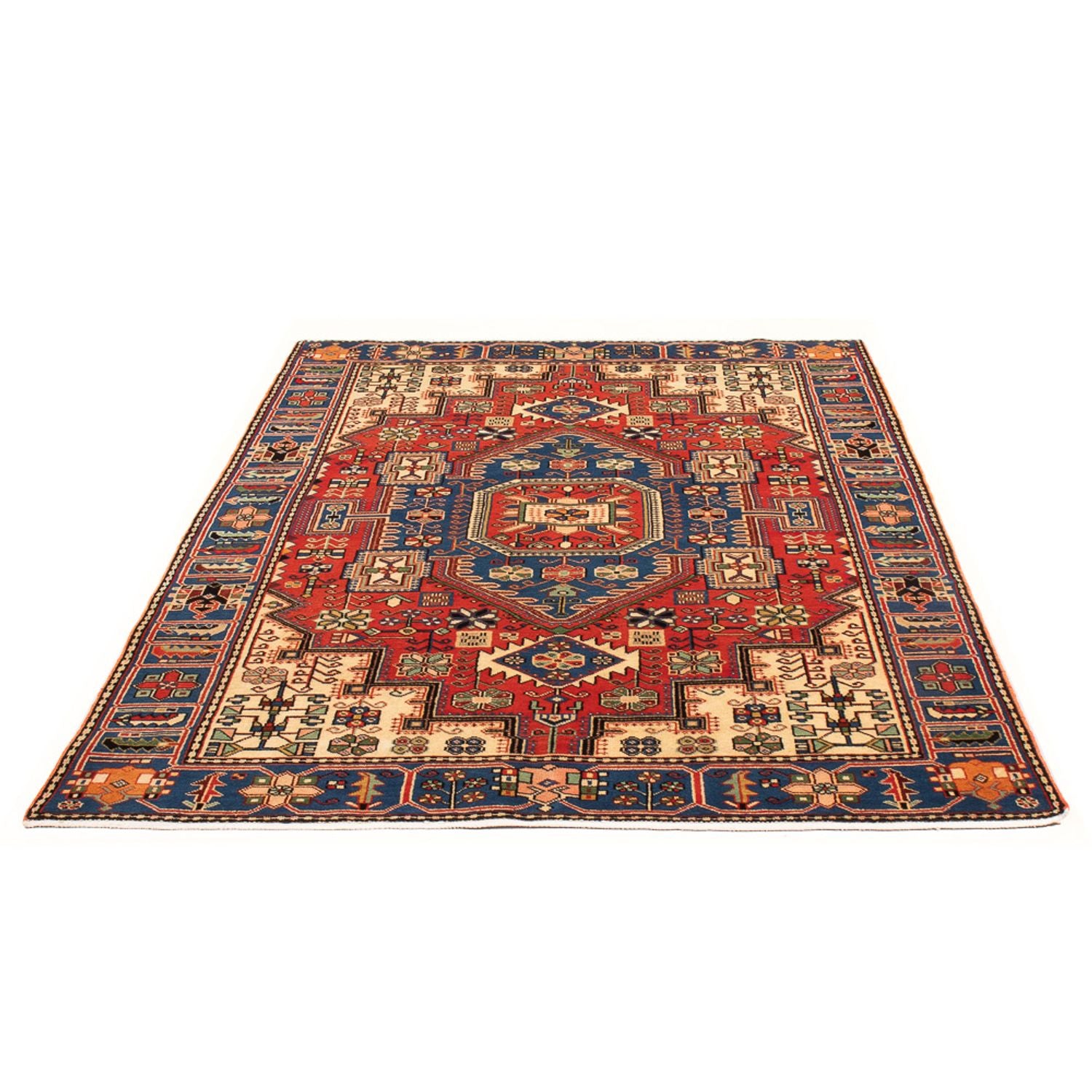 Alfombra persa - Nómada - 203 x 132 cm - azul