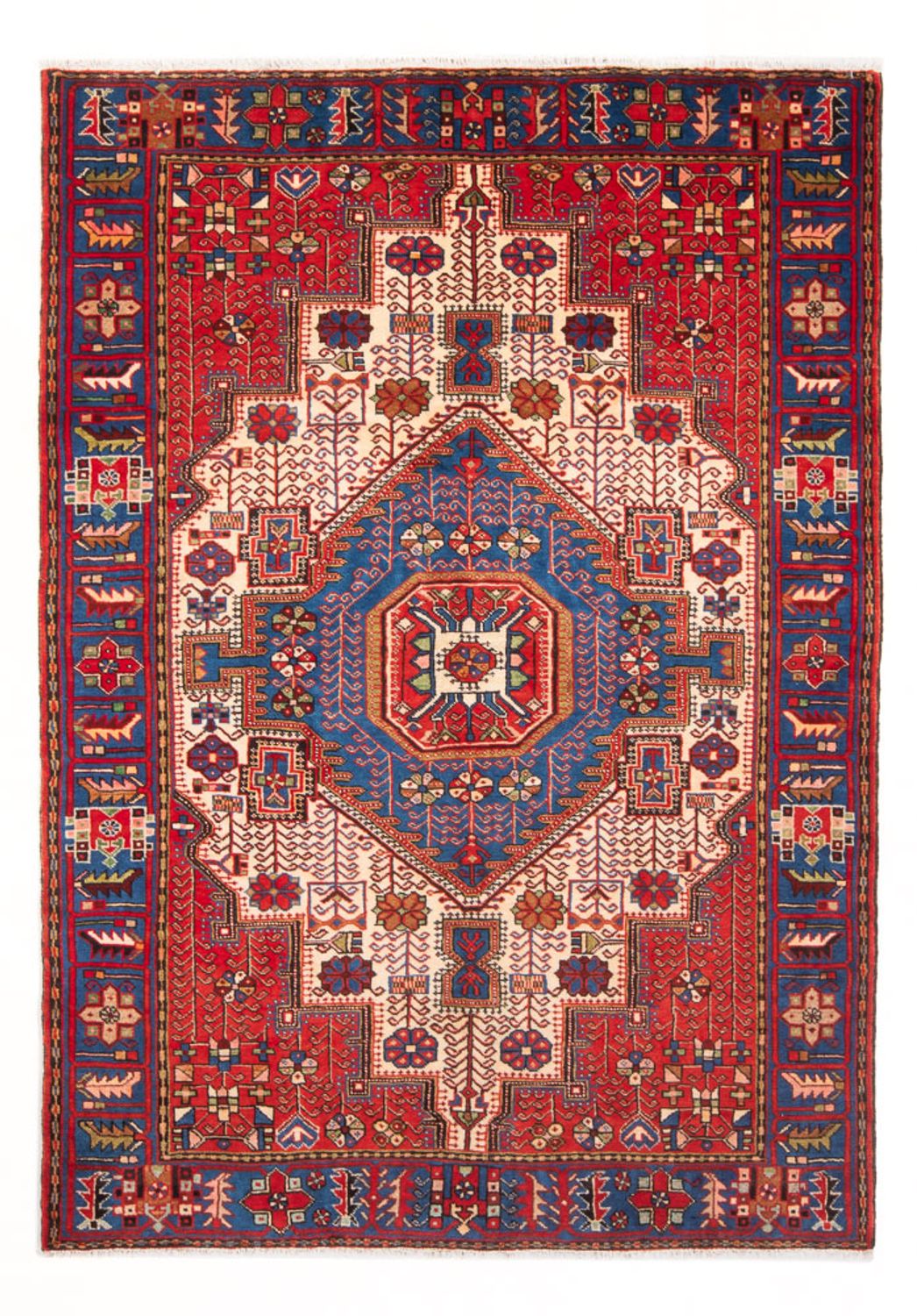 Alfombra persa - Nómada - 195 x 135 cm - azul