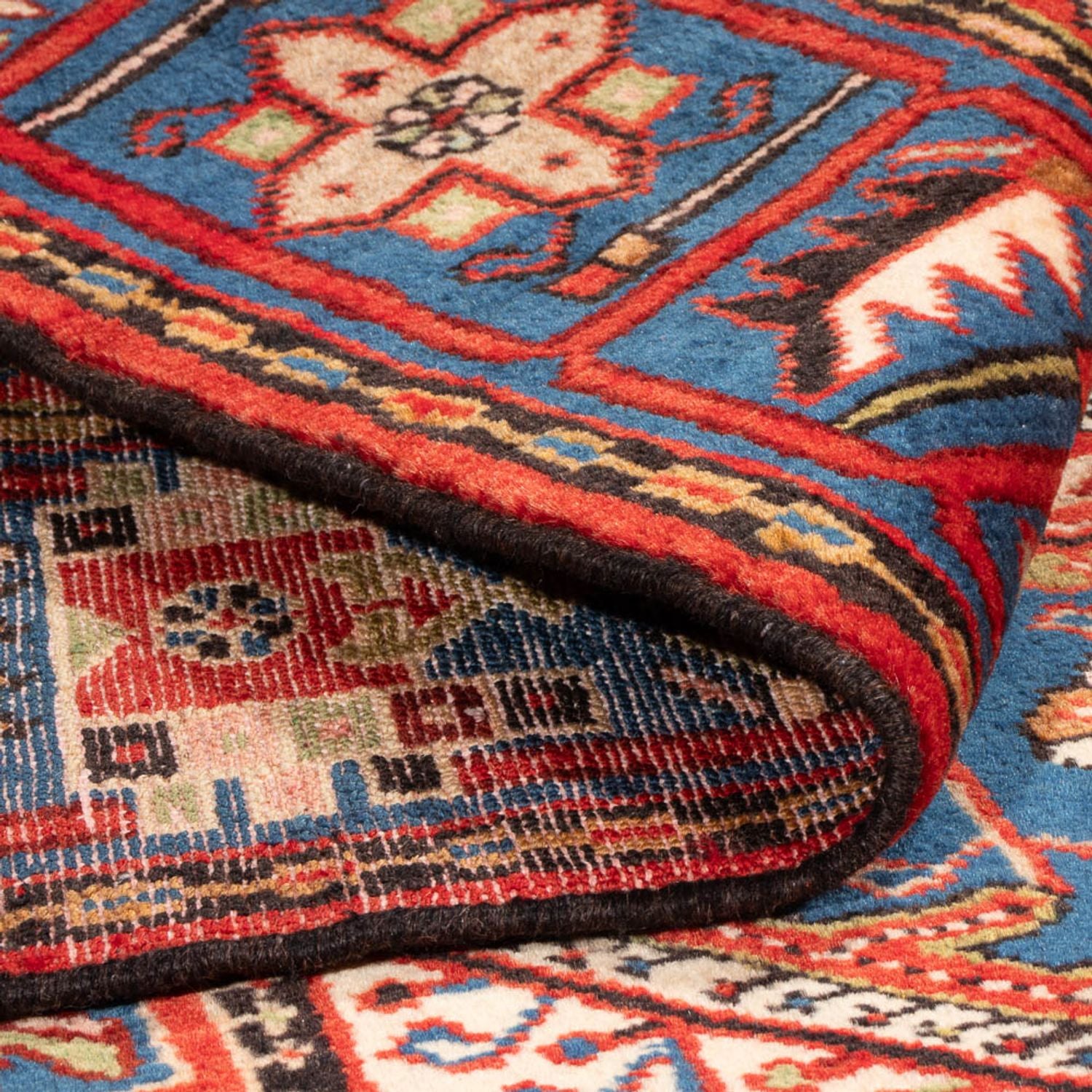 Alfombra persa - Nómada - 195 x 135 cm - azul