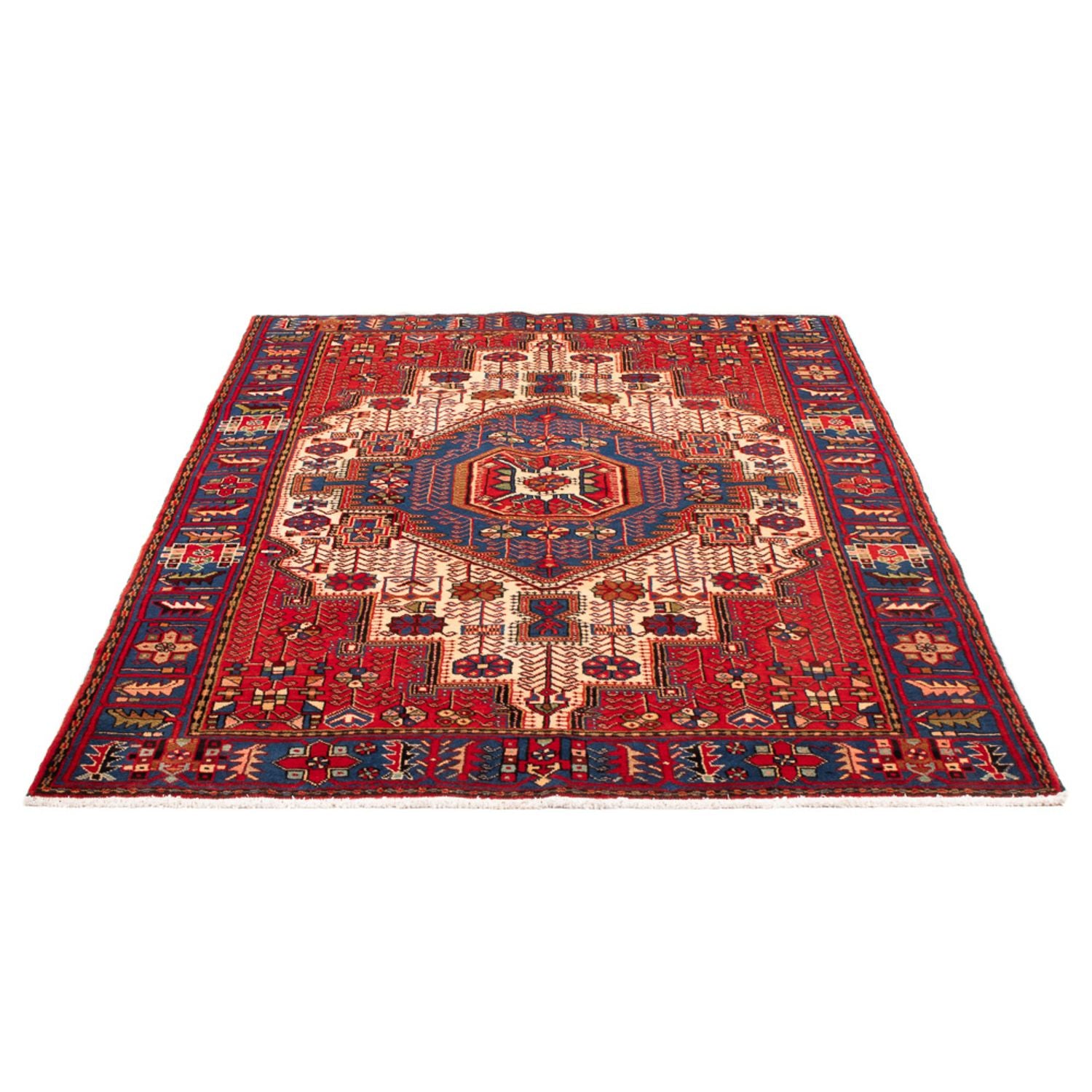 Alfombra persa - Nómada - 195 x 135 cm - azul