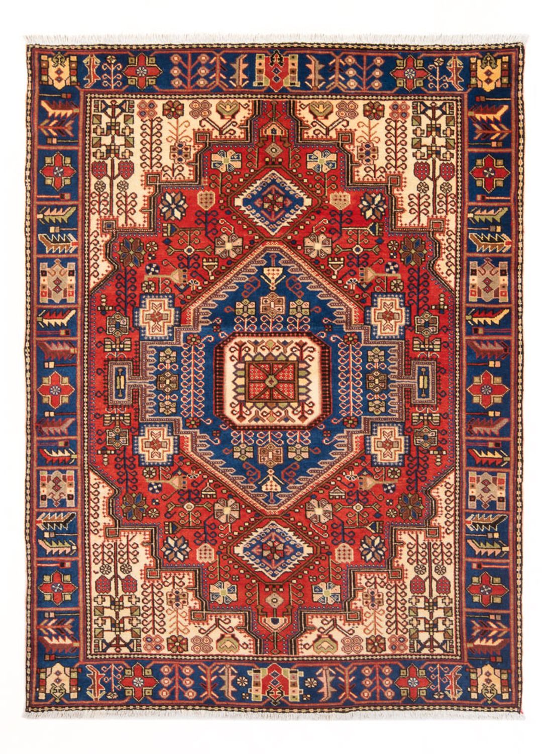 Alfombra persa - Nómada - 197 x 150 cm - azul