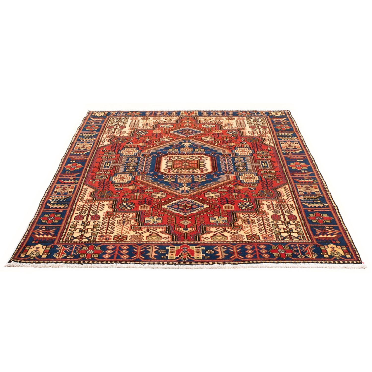 Alfombra persa - Nómada - 197 x 150 cm - azul