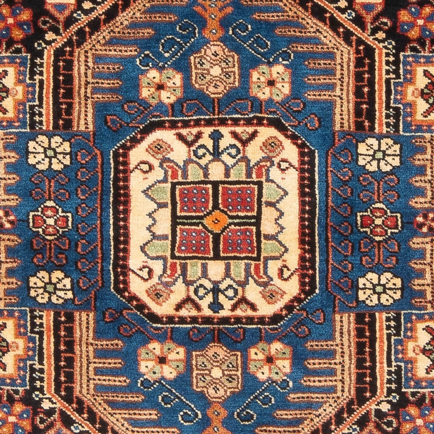 Alfombra persa - Nómada - 198 x 137 cm - beige oscuro