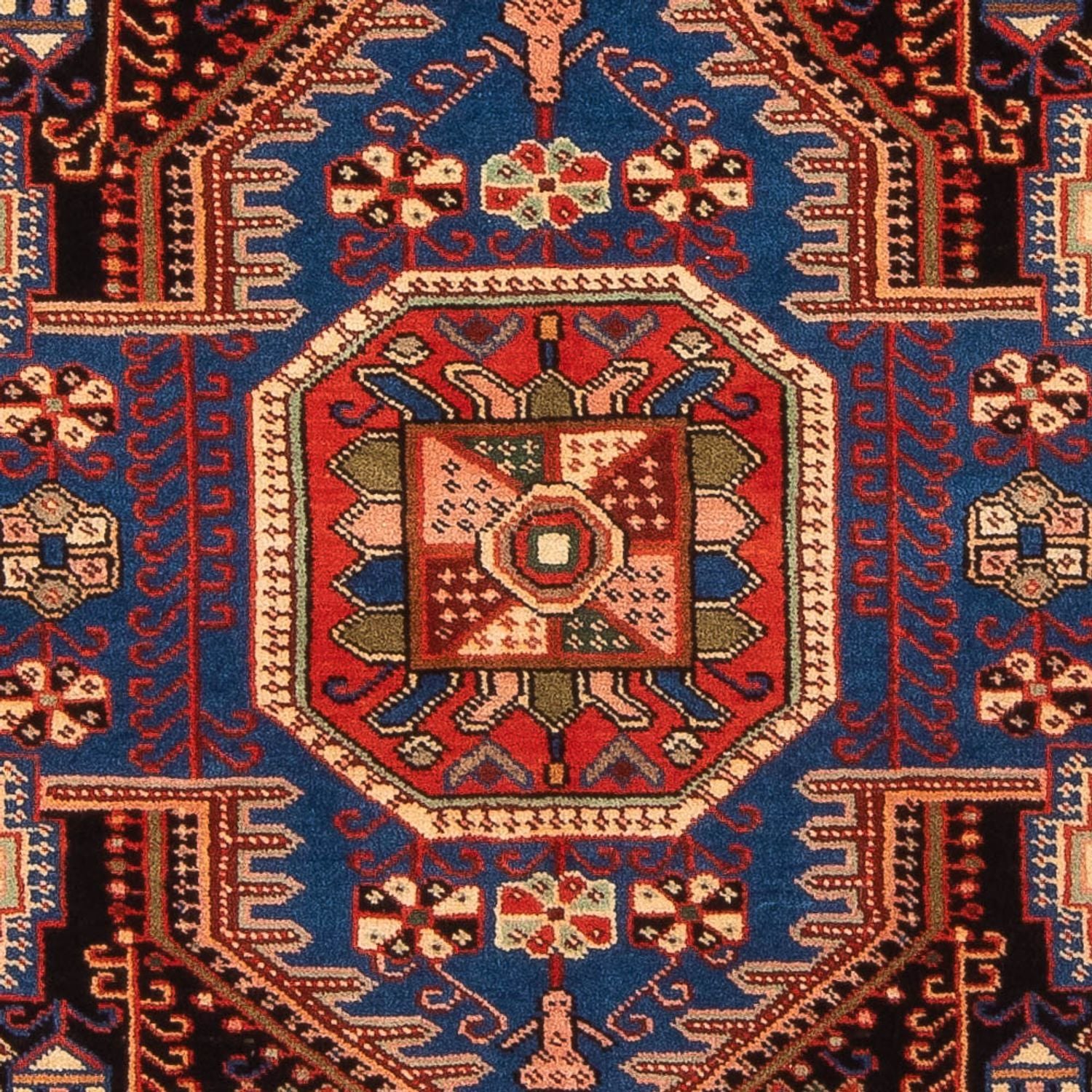 Alfombra persa - Nómada - 187 x 136 cm - rojo burdeos