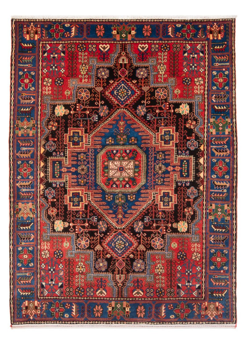 Alfombra persa - Nómada - 202 x 148 cm - rojo burdeos