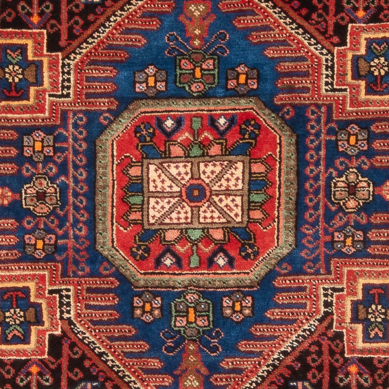 Alfombra persa - Nómada - 202 x 148 cm - rojo burdeos