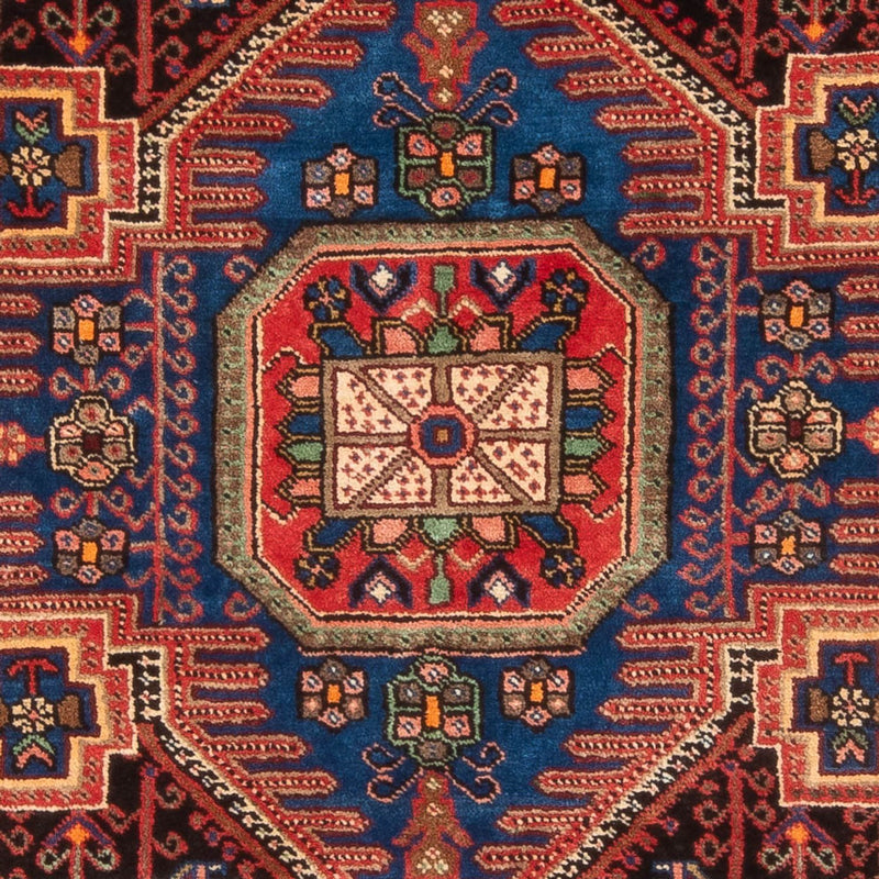 Alfombra persa - Nómada - 202 x 148 cm - rojo burdeos