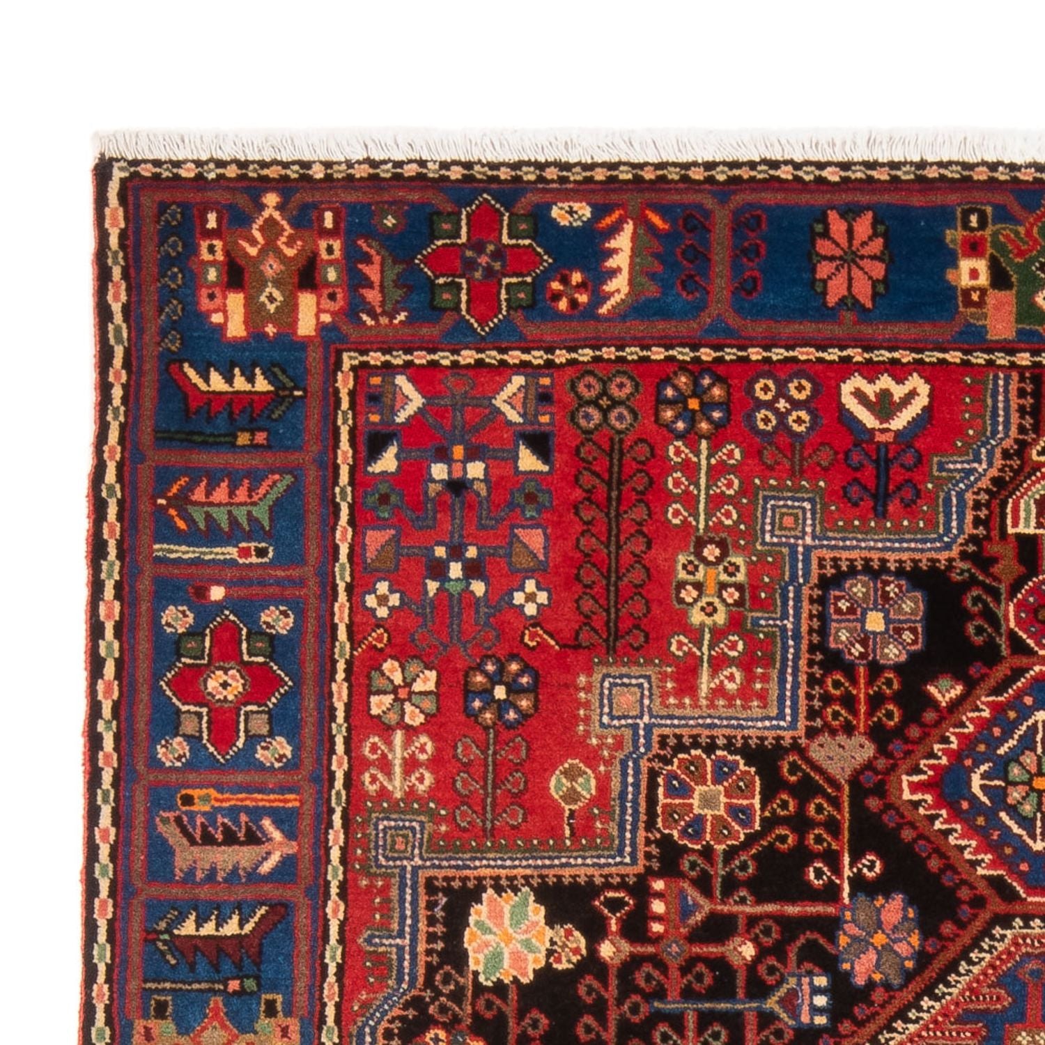 Alfombra persa - Nómada - 202 x 148 cm - rojo burdeos