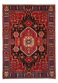 Alfombra persa - Nómada - 200 x 147 cm - rojo burdeos