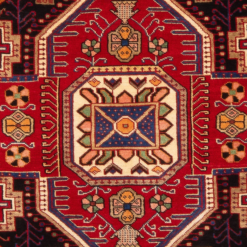 Alfombra persa - Nómada - 200 x 147 cm - rojo burdeos