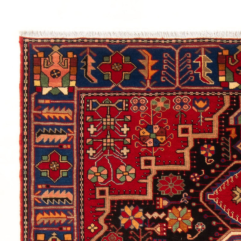 Alfombra persa - Nómada - 200 x 147 cm - rojo burdeos