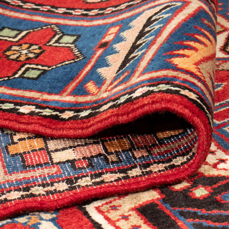 Alfombra persa - Nómada - 200 x 147 cm - rojo burdeos