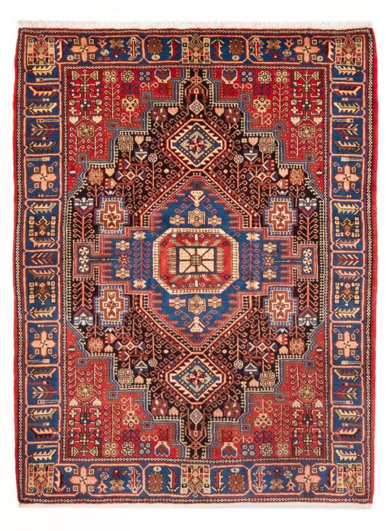 Alfombra persa - Nómada - 206 x 146 cm - rojo burdeos