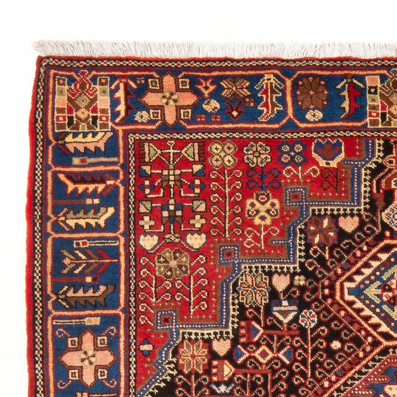 Alfombra persa - Nómada - 206 x 146 cm - rojo burdeos