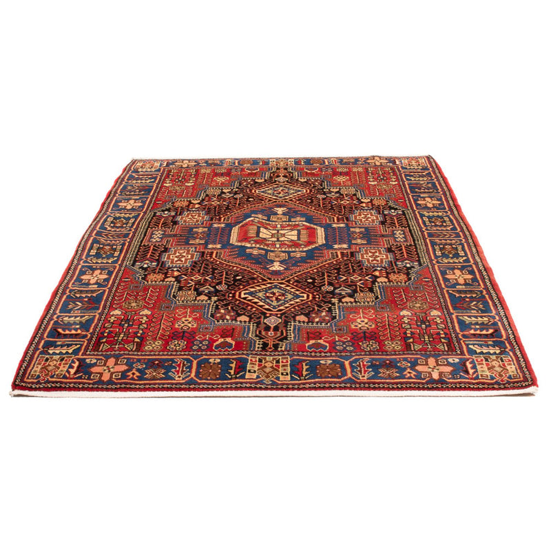 Alfombra persa - Nómada - 206 x 146 cm - rojo burdeos