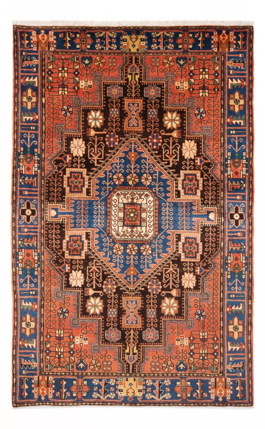 Alfombra persa - Nómada - 201 x 137 cm - azul