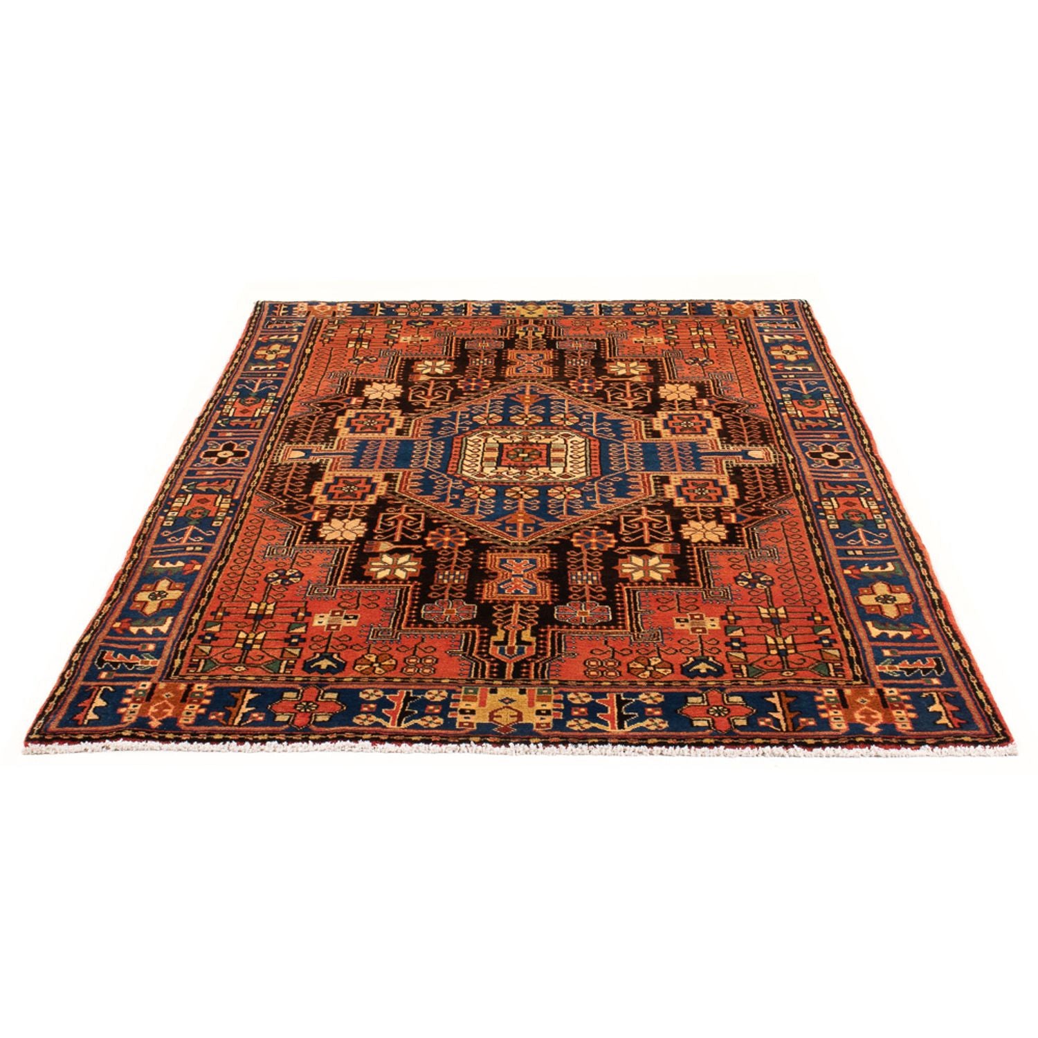 Alfombra persa - Nómada - 201 x 137 cm - azul
