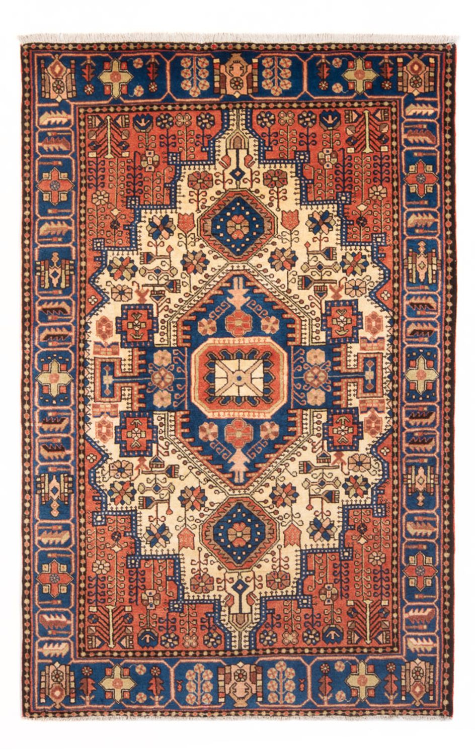 Alfombra persa - Nómada - 200 x 150 cm - beige claro