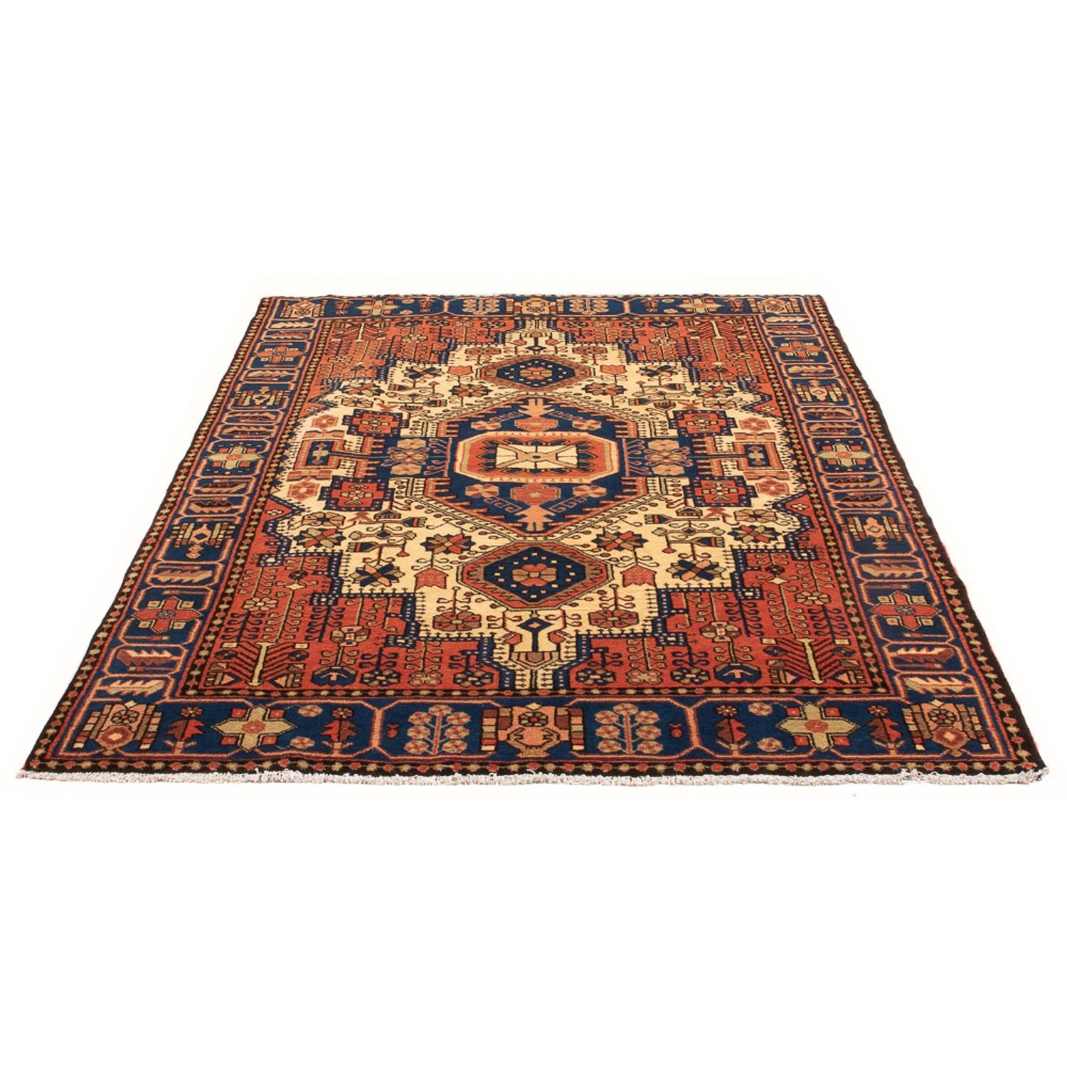 Alfombra persa - Nómada - 200 x 150 cm - beige claro