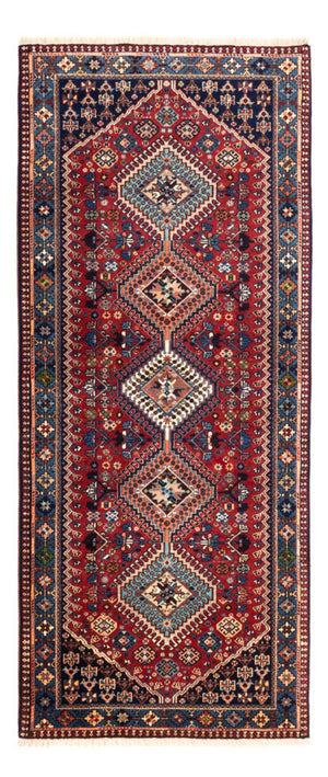 Alfombra de pasillo Alfombra persa - Nómada - 218 x 76 cm - rojo oscuro