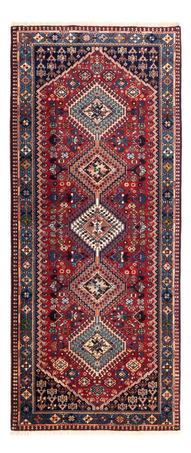 Alfombra de pasillo Alfombra persa - Nómada - 218 x 76 cm - rojo oscuro
