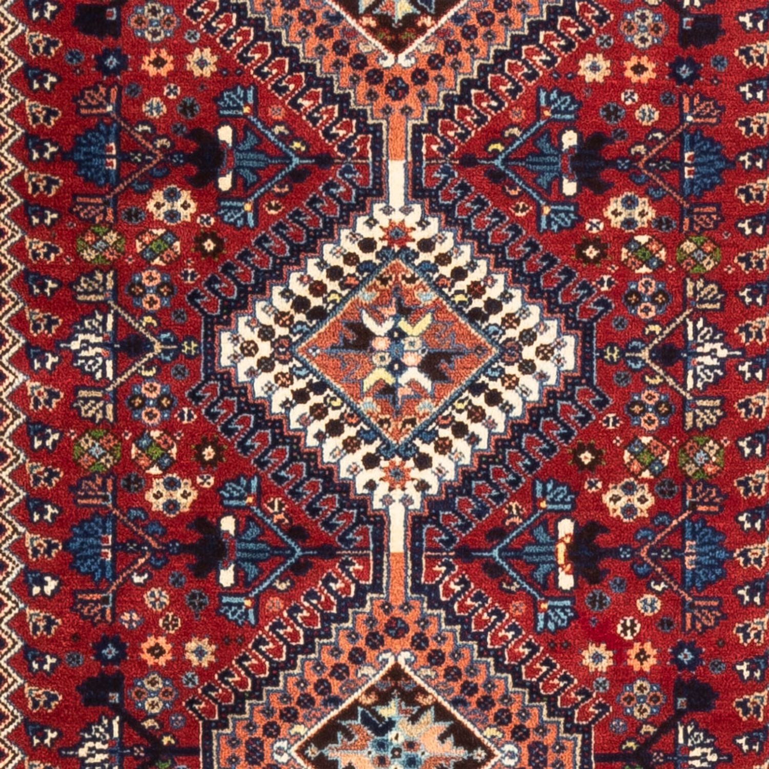 Alfombra de pasillo Alfombra persa - Nómada - 218 x 76 cm - rojo oscuro