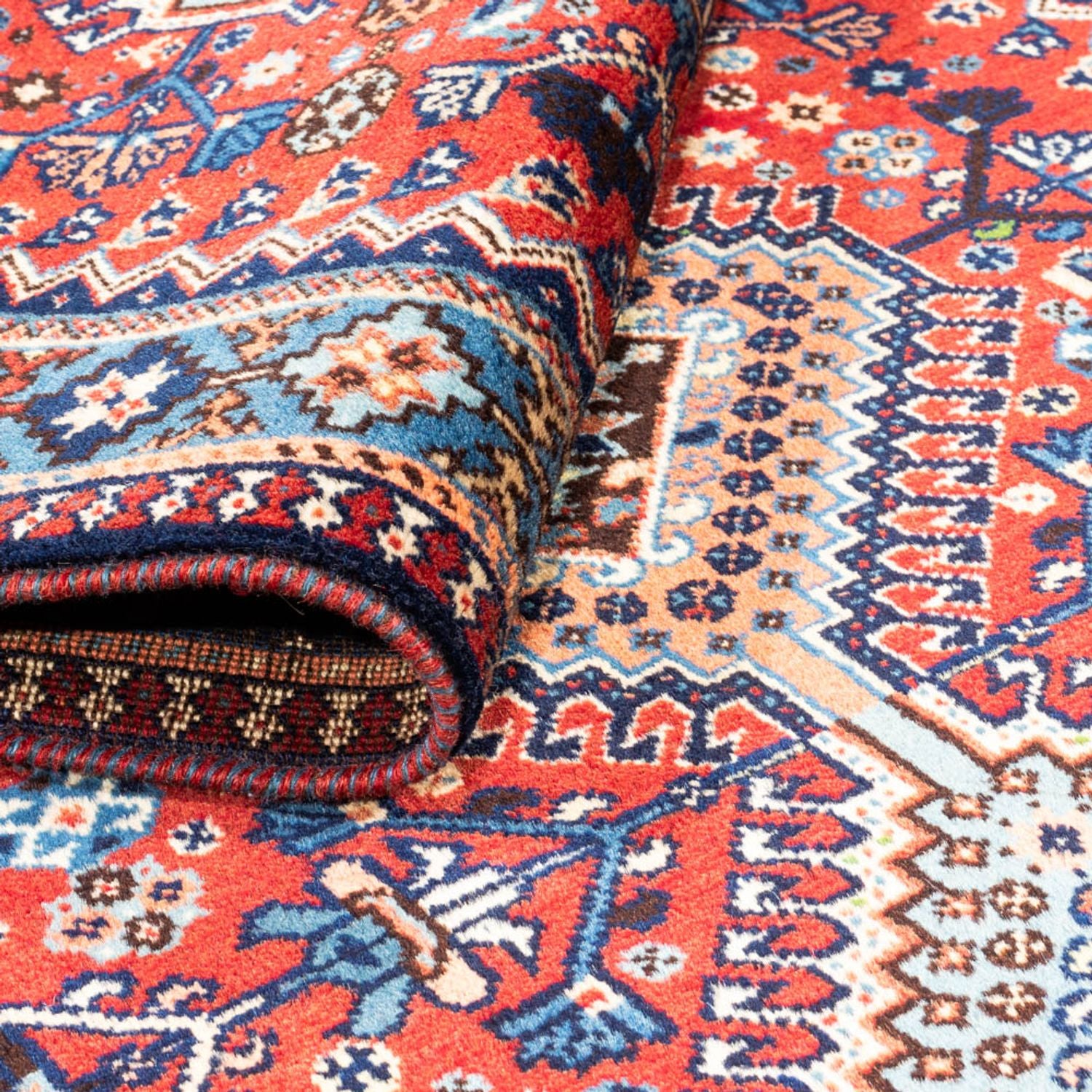 Alfombra de pasillo Alfombra persa - Nómada - 218 x 76 cm - rojo oscuro