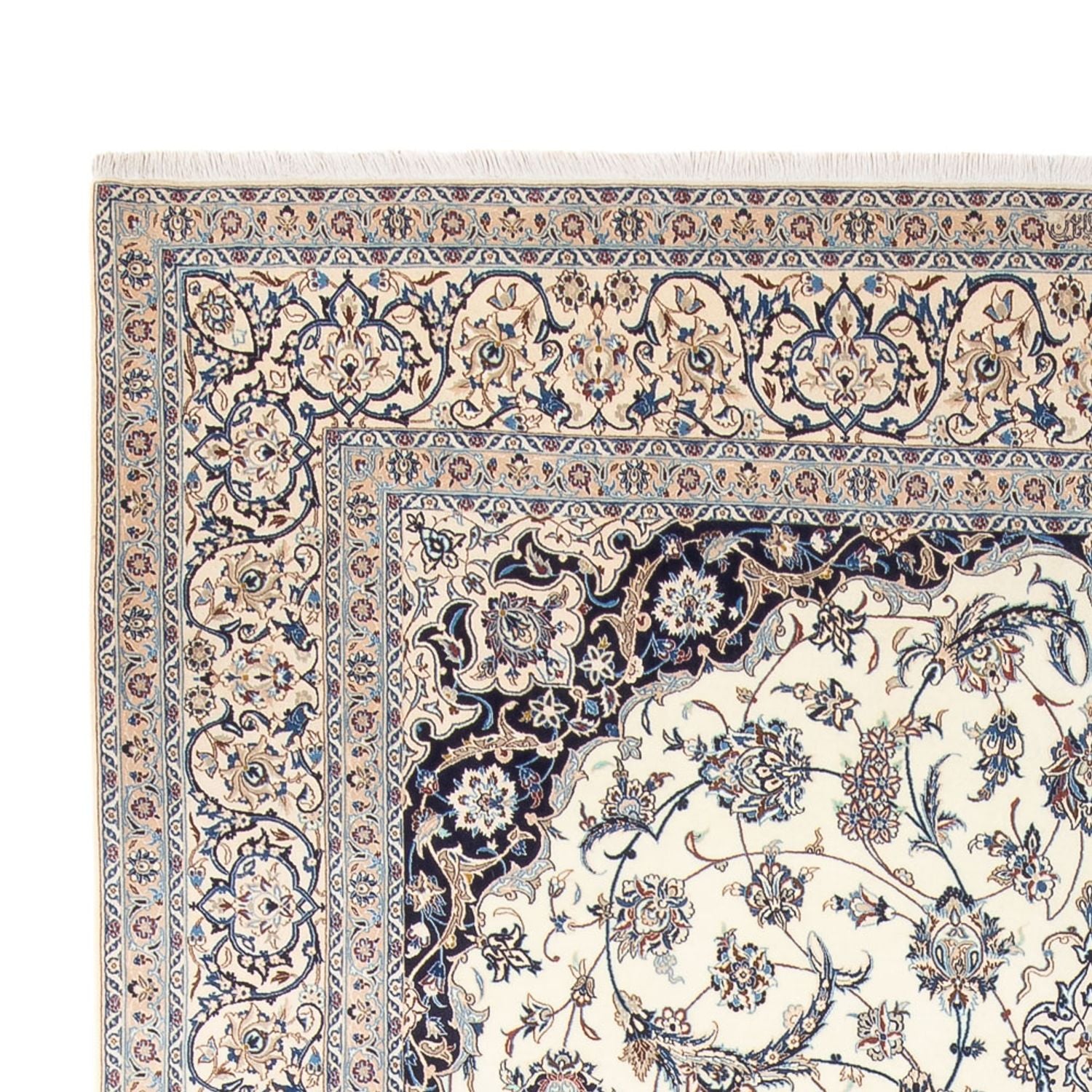 Alfombra persa - Nain - 370 x 264 cm - crema