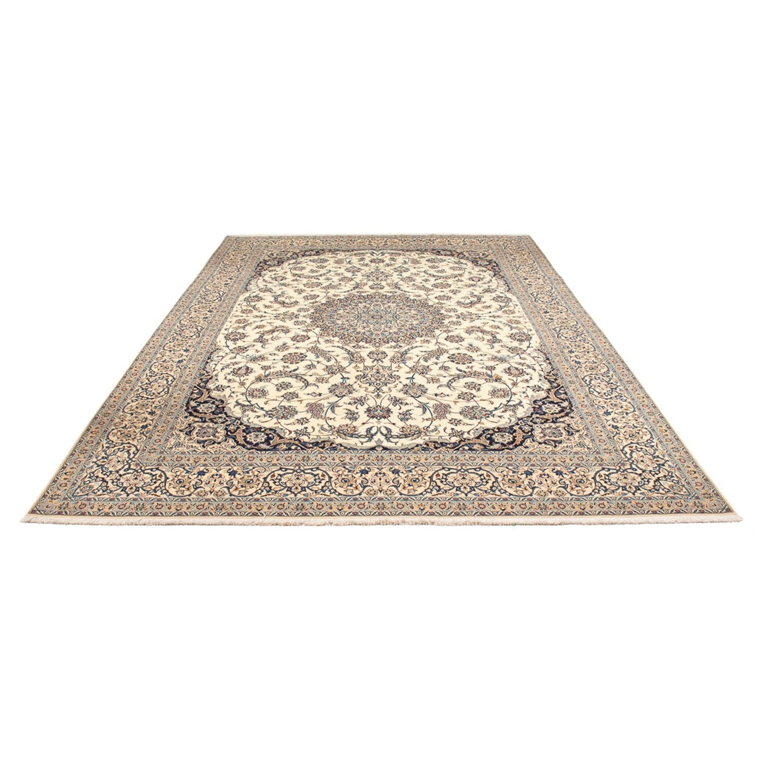 Alfombra persa - Nain - 370 x 264 cm - crema