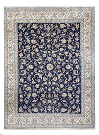 Alfombra persa - Nain - 405 x 292 cm - azul oscuro