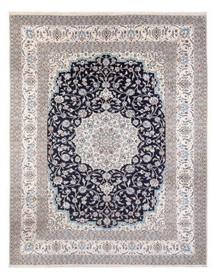 Alfombra persa - Nain - 398 x 302 cm - azul oscuro