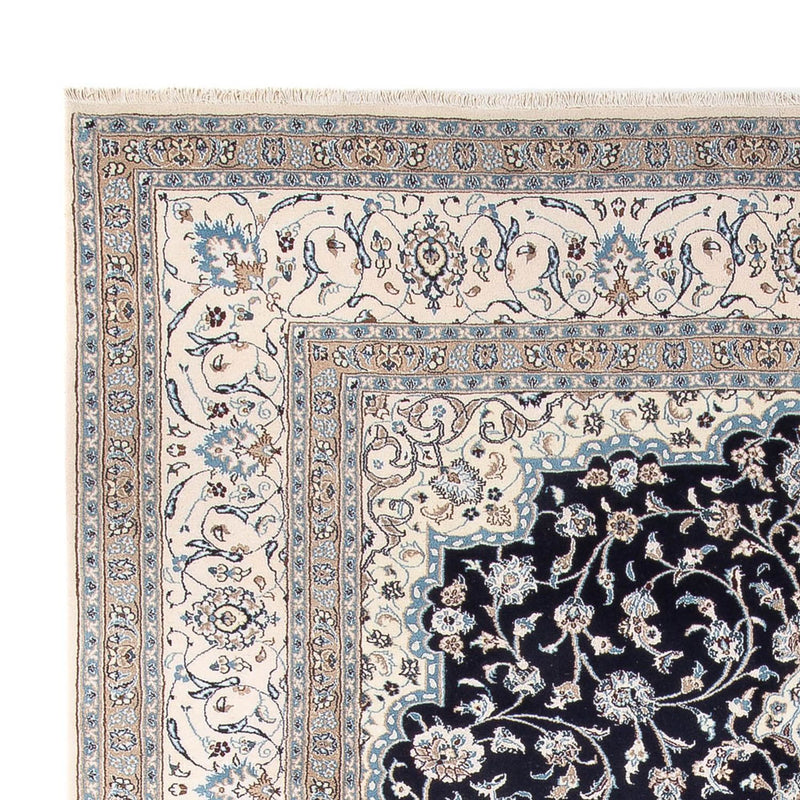 Alfombra persa - Nain - 398 x 302 cm - azul oscuro