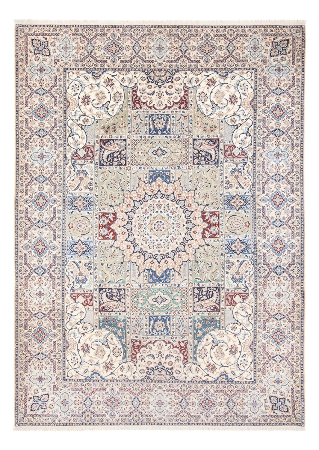 Alfombra persa - Nain - 313 x 220 cm - crema