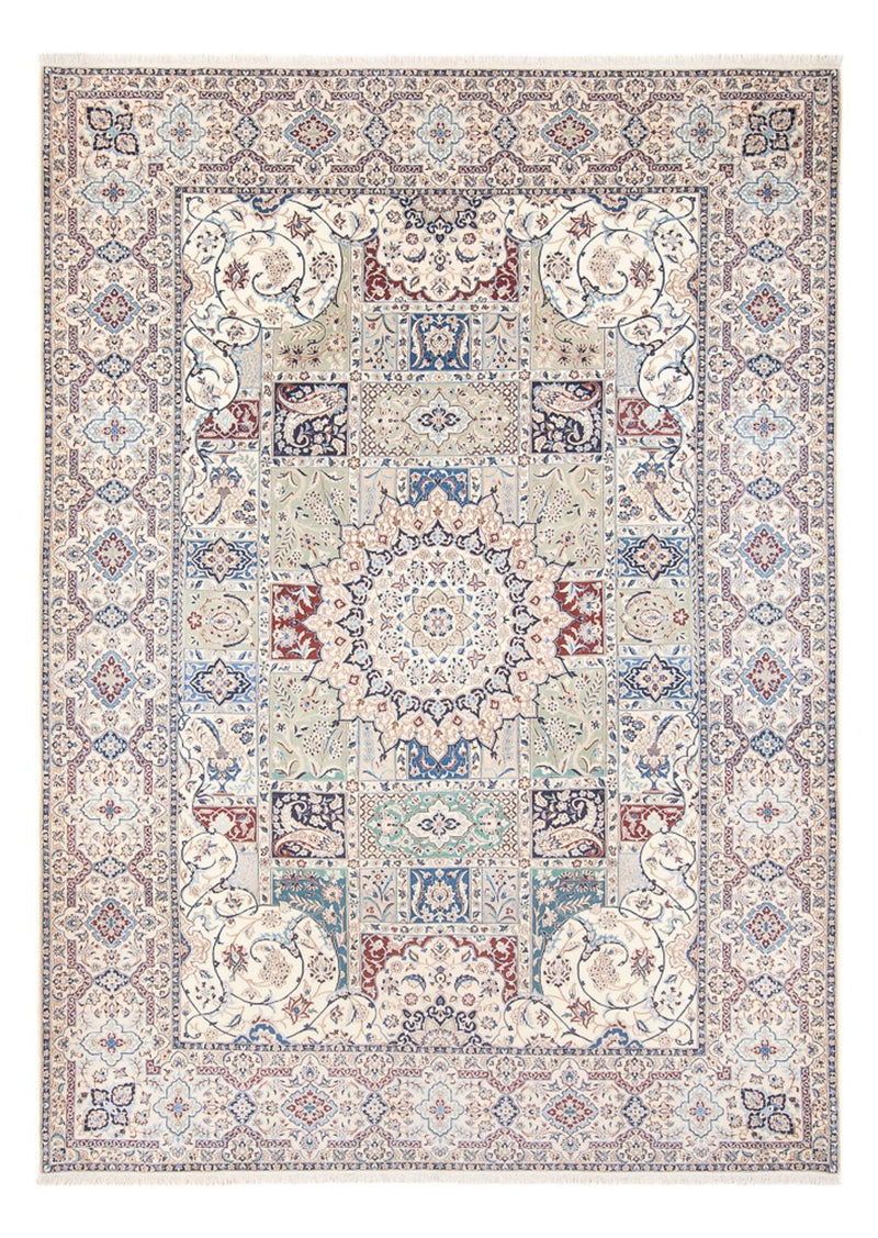 Alfombra persa - Nain - 313 x 220 cm - crema