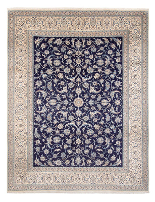 Alfombra persa - Nain - 390 x 295 cm - azul oscuro