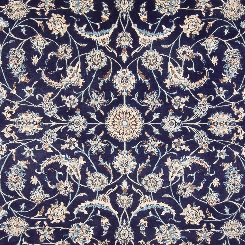 Alfombra persa - Nain - 390 x 295 cm - azul oscuro